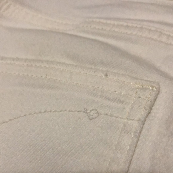 CK High Rise Straight-Sz 26-Cotton-White-Cut Distressed Cuffs - Picture 15 of 16